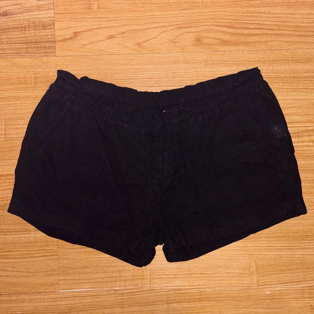 Old Navy Black Women's Elastic Drawstring Shorts